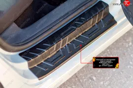 Накладки порожков салона RA Volkswagen Polo 5 (2009-2020) (Задние)