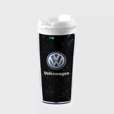 Термокружка Volkswagen auto голубые краски Непроливайка