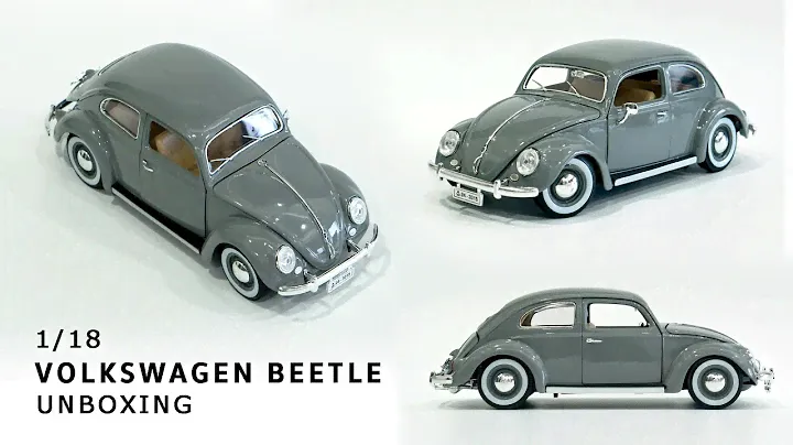 1:18 Bburago Volkswagen Beetle | Unboxing Volkswagen Diecast Model | 1955 VW  Beetle in Nardo Grey!!