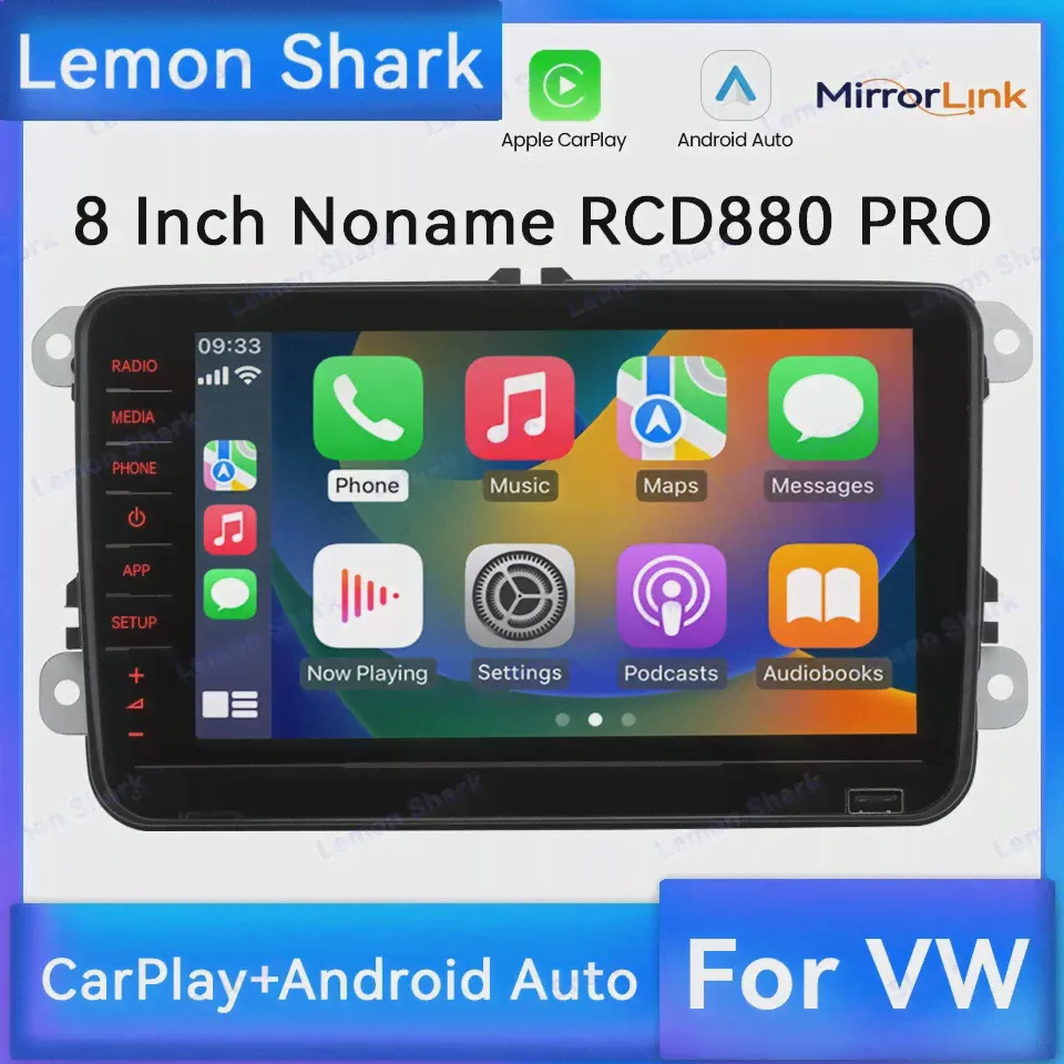 RCD880 Pro 2.0 Carplay Автомобильное радио 8 - дюймовый полносенсорный Android Автомобильный многофункциональный плеер для Volkswagen Golf 5 6 Passat B5 B6 B7 Jetta 5 6 CC (art.: 3920c357733d9)-0