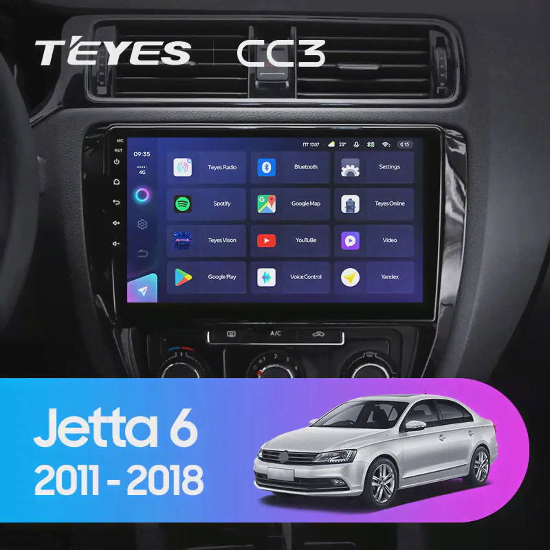 Штатное головное устройство Teyes Volkswagen Jetta 6 2011-2018