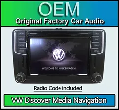 VW Sat Nav stereo Discover Media Volkswagen DAB radio CD player Navigation LED