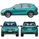 Volkswagen Tiguan 2021 - Транспорт - 3D модель