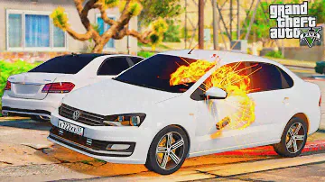 ВЗОРВАЛ ОПЕРСКИЙ VOLKSWAGEN POLO! РАЗБОРКИ ШКОЛЬНИКОВ! ОПЕРСКАЯ ЕЗДА В GTA 5🌊ВОТЕР