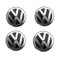 Наклейки на колпачки Volkswagen 44.5 мм сфера черные