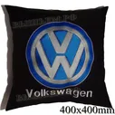 Подушка с вышитым логотипом и надписью VOLKSWAGEN в салон автомобиля, размер и цвет выбирайте в опциях