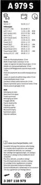 Щетки стеклоочистителя (дворники) Bosch передние для Volkswagen Scirocco III 2008-2017. Артикул 3 397 118 979-3