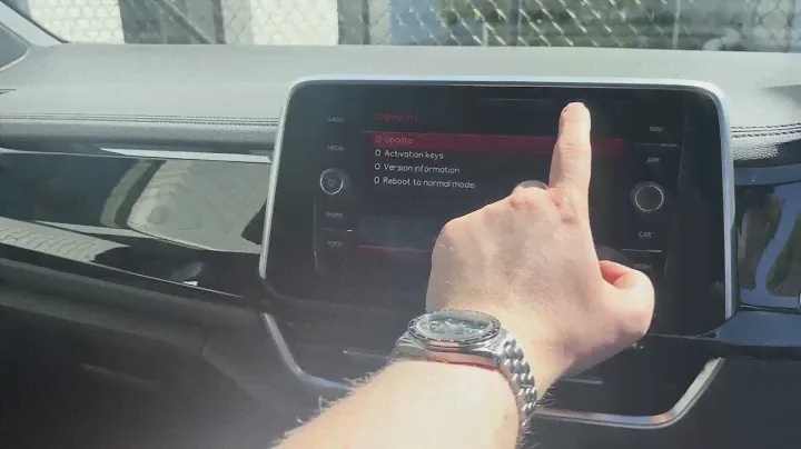 Service and Engineering menu on VW MIB3