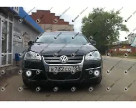 Светодиодные противотуманные фары с ангельскими глазками для Volkswagen Jetta 6 (2011-2014)