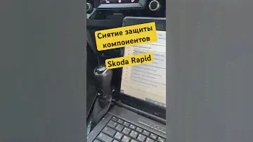 #skoda #rapid #снятие защиты компонентов