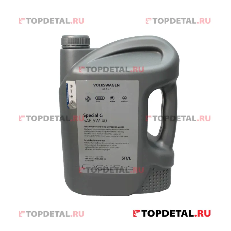 Масло VOLKSWAGEN моторное 5W-40 SPECIAL G 502.00/505.00 5 л (синтетика)