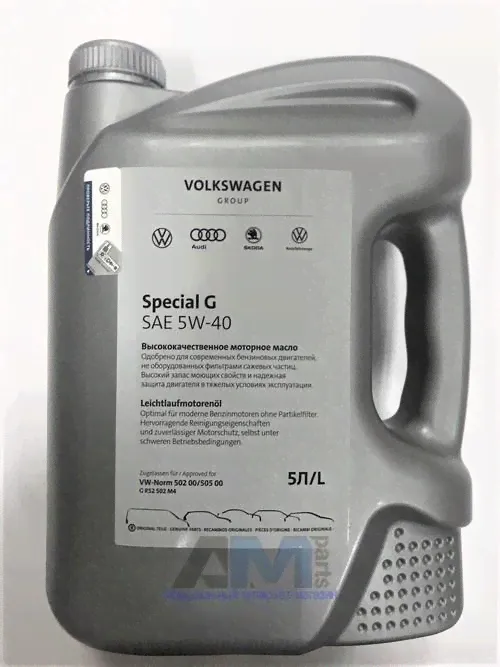 Оригинальное мотроное масло Special G 5W40 (5л.) Volkswagen Touareg (2011-2014) (2011-2014)-0