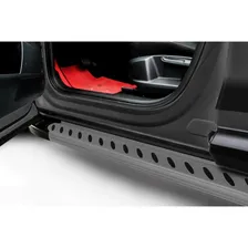Пороги алюминиевые Prestige Grafit для Volkswagen Amarok 2016-2024