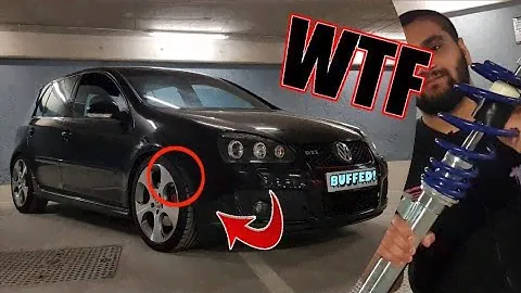 Lowering my GTI on Coilovers! JOM Blueline