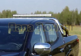 Защита кузова пикапа с фарой 76 мм ТСС для Volkswagen Amarok 2010-2016