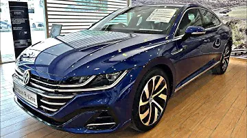 New 2023 Volkswagen Arteon R-Line blue color | exterior and interior design in depth walkaround