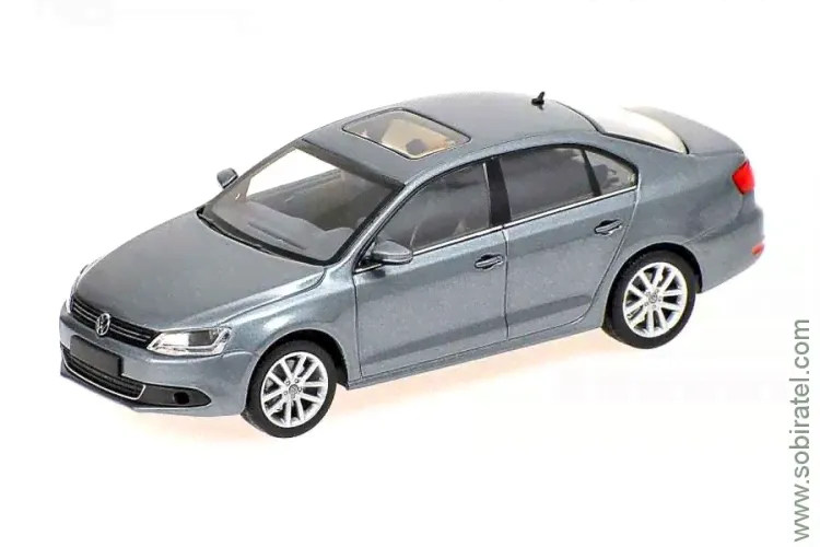 Volkswagen Jetta 2010 Grey 1:43 Minichamps-0