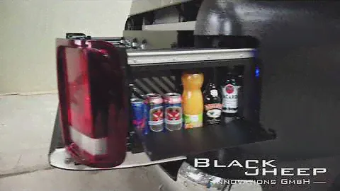 Black Sheep Rear Light Drawer, VW Amarok, Mini-Bar