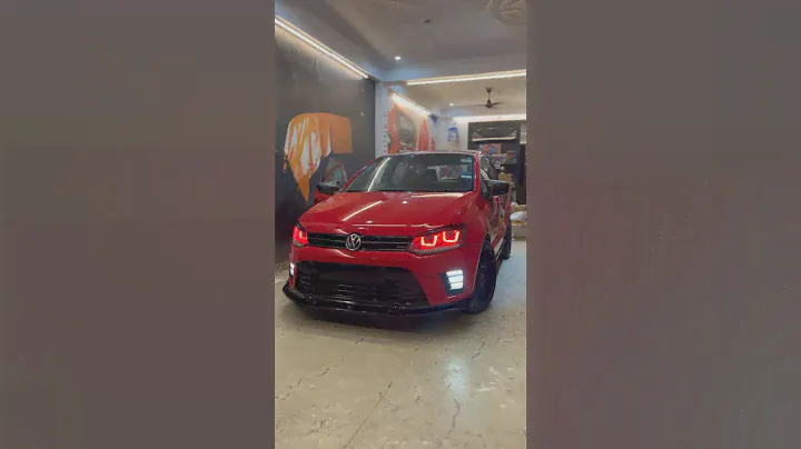 Volkswagen Polo upgraded with WRC Bumper, Double U Head Lamps and few more accessories🔥 #polo #vw