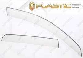 Дефлектора окон CA-Plastic Volkswagen T-Cross (2019-2024) (серия Шелкография белая)