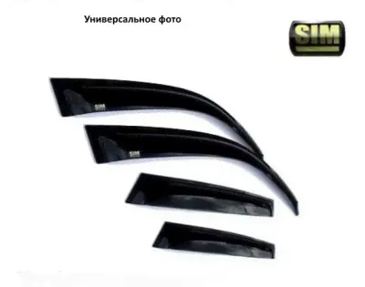Volkswagen Caddy (04–/10–) Дефлекторы боковых окон, темные, 2 части-0