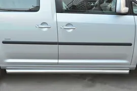 Volkswagen Caddy 2013- (короткая база) пороги труба d63 (вариант 1) VCT-0015501