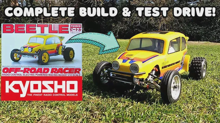 Kyosho Beetle Complete Build & Test Drive!  Brushless VW Beetle Buggy RC Car Kit.