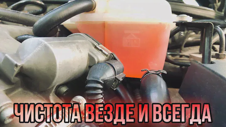 Чистка расширительного бачка. БЕЗ СЛИВА АНТИФРИЗА ИЗ СИСТЕМЫ