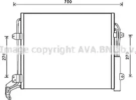 Радиатор отопителя (печки) AVA для Volkswagen Passat B6 2005-2011. Артикул VN6256