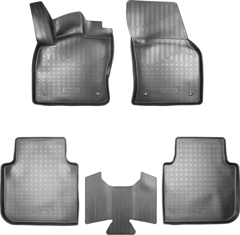 Коврики 3D Norplast для салона Volkswagen Tiguan II Allspace 2016-2025. Артикул NPA11-C81-250-2-0