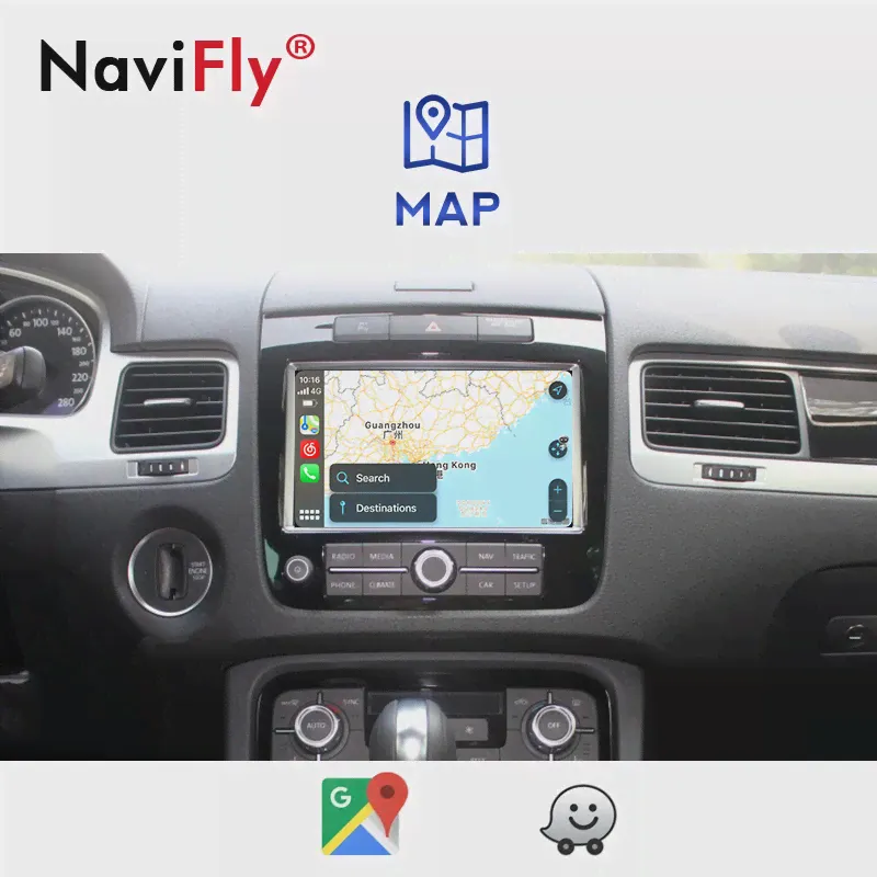 🛍 Беспроводной Apple CarPlay для VW Volkswagen Touareg RNS850 2011 2012 -2017 Car Play Android Авто Siri телефон камера Mirror-Link-4