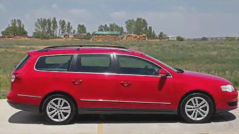 2008 red wolkvagen Passat