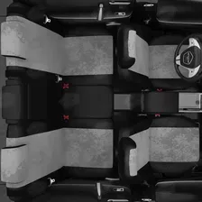 Чехлы для сидений алькантра Volkswagen Touran с 2014-2019 компактвэн серый VW28-0704-EC12