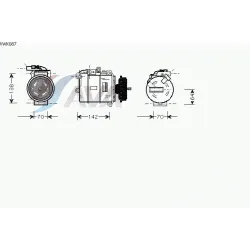 Компрессор кондиционера Volkswagen Transporter T5