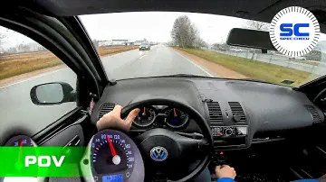 VW Lupo 1.4i 75Hp POV Test Drive on ROAD