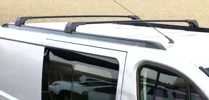 Багажные поперечины для интегрированных рейлингов Erkul Skybar V2 для Volkswagen Transporter T5 2003-2015 (Аэро-крыло дуги) ЧЕРНЫЙ. Артикул 37.SKY.01.03.V2.S-3