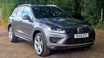 VW Touareg 3.0 TDI R Line 7P 2016 года — состояние и характеристики Canyon Grey
