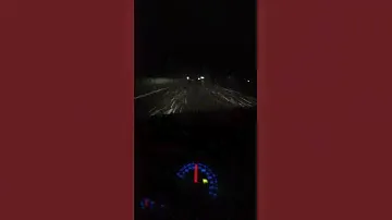 vw Golf Plus on a snowee night