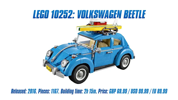 'LEGO Creator 10252: Volkswagen Beetle' Unboxing, Parts List, Speed Build & Review