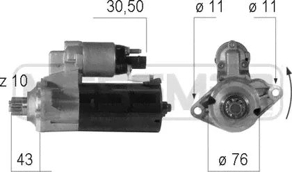Стартер Era OEM для Volkswagen Caddy III 2004-2010. Артикул 220606-0