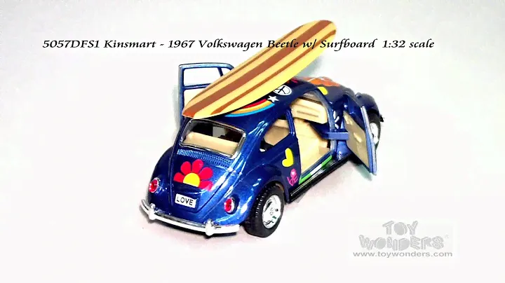 5057DFS1 Kinsmart 1967 Volkswagen Beetle Diecast Wholesale