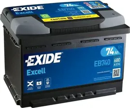 Аккумулятор Exide Excell ** для Volkswagen Bora 1998-2005. Артикул EB740