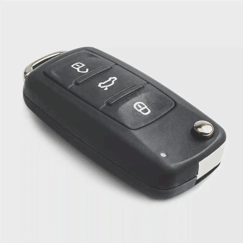 🛍 Брелок KEYYOU с тремя кнопками, дистанционный складной, для VW VOLKSWAGEN Tiguan Golf Sagitar Polo MK6-2