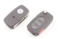 Ключ выкидной Volkswagen 3+1 кругл. кнопки.