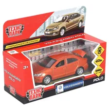 Машина Volkswagen Polo седан 12 см коричневая металл инерция Технопарк POLO-BN