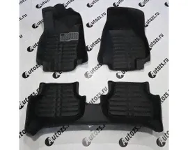 Кожаные 3D коврики Autozs Alfa для Volkswagen Golf VII Хэтчбек 3 дв. (2012-2017)