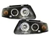 Фары передние LED Angel Eyes Black на Volkswagen Passat B5 3B