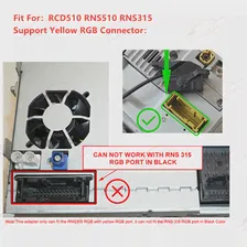 Автомобильный конвертер для камеры заднего вида для VW Volkswagen RNS510 RCD510, камера заднего вида, адаптер-конвертер RGB в AV (art.: 3920bd88eb87d)