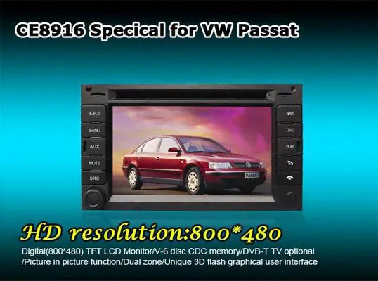 Штатная магнитола для VolksWagen Golf IV / Passat B5 / Bora / Polo / POLO WINCA 8916