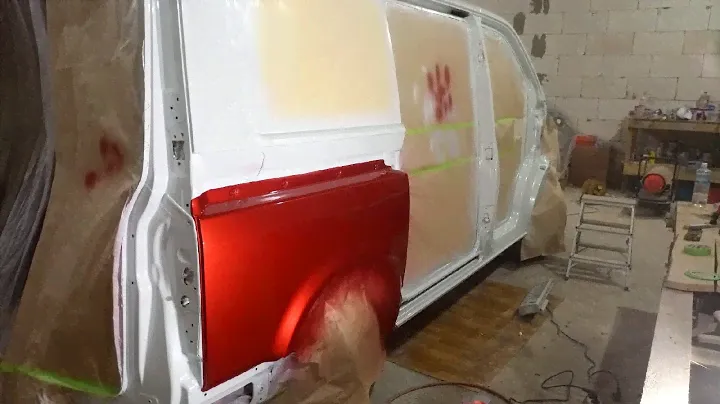 Бывший броневик Т5 в автомобиль для путешествий. покраска в два цвета своими силами часть 2.